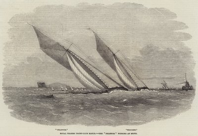 Competencia del Royal Thames Yacht-Club, el Phantom ganando en Erith de Edwin Weedon